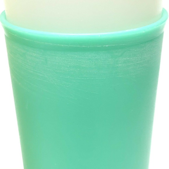 Lot of 4 Vintage Tupperware 16oz #107 Tumblers Pastel Colors Peach Yellow Green - Picture 4 of 6